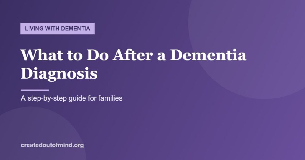 A family planning the next steps after a dementia diagnosis