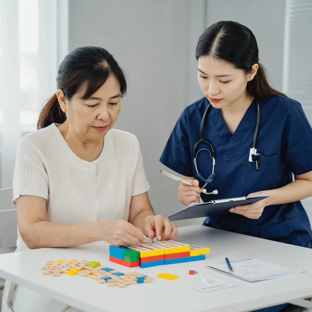 An older adult being supported through a conversation related to who is responsible for a person with dementia