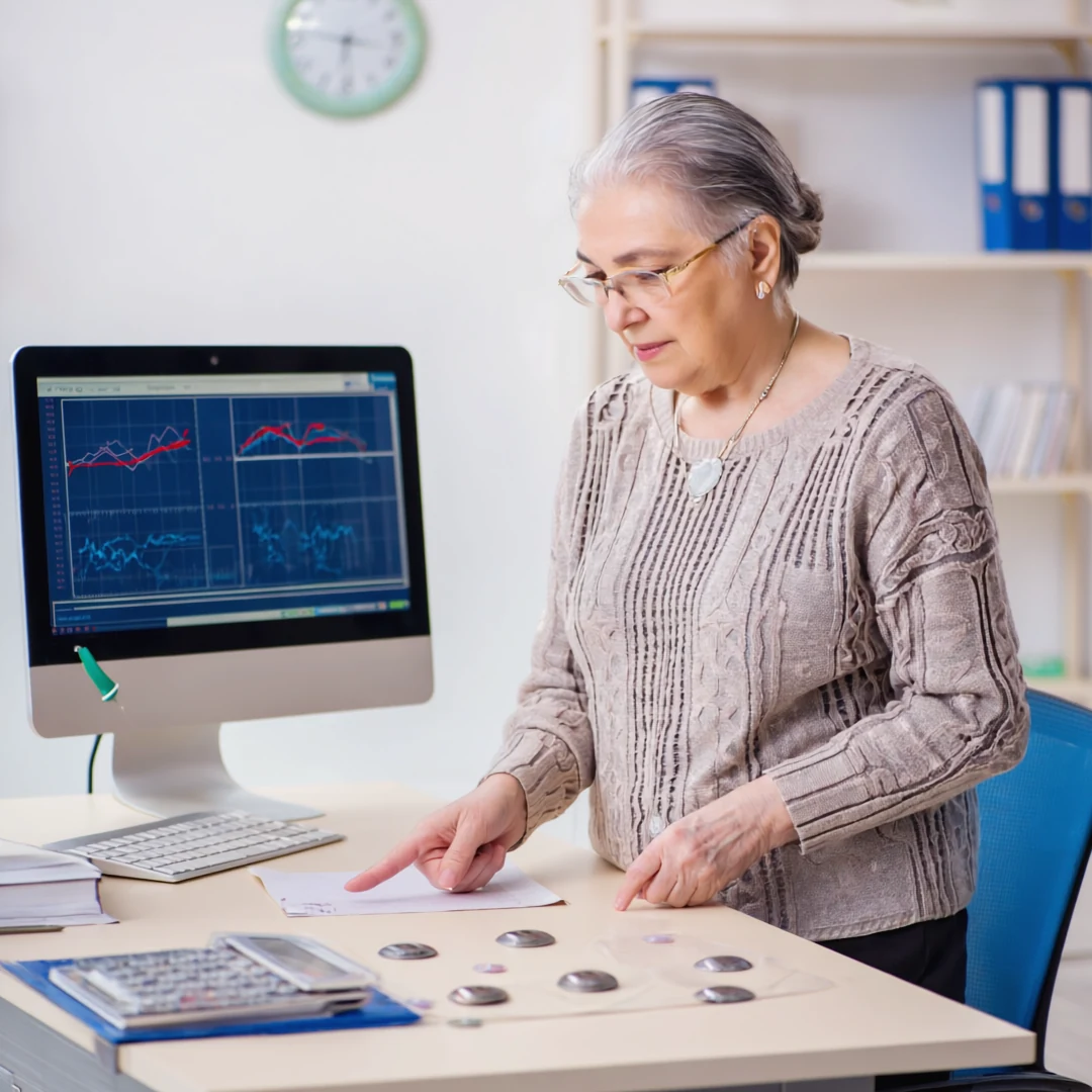 An older adult being supported through a conversation related to how to move a parent with dementia into